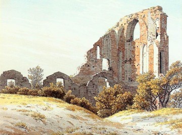 Las Ruinas De Eldena Romántico Caspar David Friedrich Pinturas al óleo